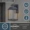 Vaxcel Freeport Aluminum 1 Light LED Dusk to Dawn Black Outdoor Wall Lantern Clear Glass T0309 - alternate 4